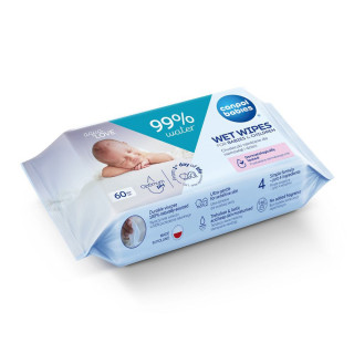 Dětské vlhčené ubrousky 99 % vody 60 ks Canpol babies