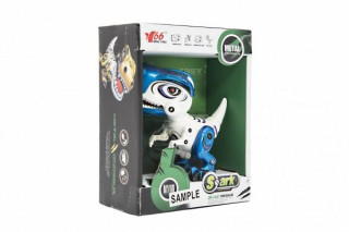 Robot dino kov/plast 12 cm se světlem se zvukem