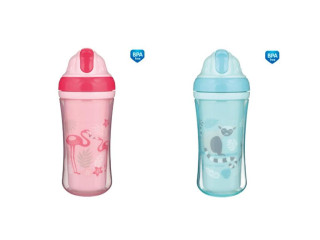 Sportovní láhev se silikonovou slámkou Jungle 260 ml