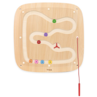Dřevěný nástěnný panel - kuličková dráha Viga