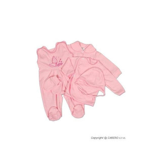 Soupravička 5-ti dílná růžová vel. 56