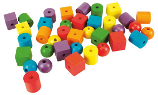 Dřevěné maxikorále, 60 dílů