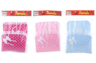 Peřinka s krajkou a mašlí Modrá