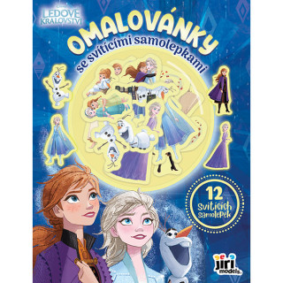 Omalovánky se svítícími samolepkami Ledové království
