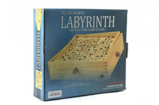 Labyrint s kuličkou hlavolam dřevo 32,5cm