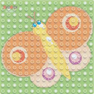 BanBao stavebnice Young Ones základní deska 25,5x25,5 cm transparentní