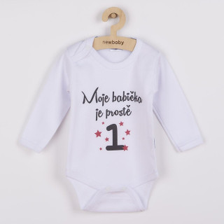 Body s potiskem New Baby Moje babička je prostě jednička - dárkové balení 