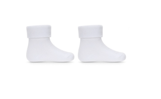 Kojenecké ponožky 1 pár organická bavlna Be Snazzy Bílé