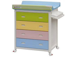 Přebalovací plastová komoda s vaničkou Scarlett Ariel- barevná