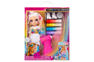 Rainbow High Air Brush panenka - fialové oči