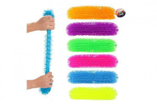 Housenka antistresová mačkací chlupatá silikon 31 cm