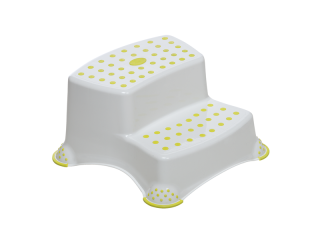 Dětský stupínek dvojitý White and Lime