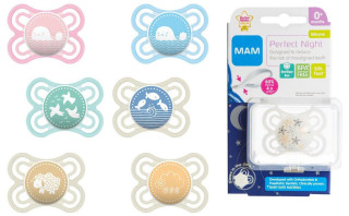 Šidítko Perfect silikon 0m+ MAM se sterilizačním boxem