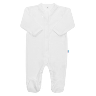 Kojenecký bavlněný overal New Baby Practical bílý kluk