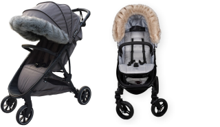 Beztroska kožešinový lem na stříšku 110 cm