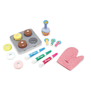 Dřevěný set na pečení dortíčků Melissa & Doug