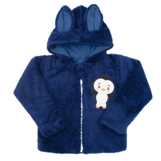 Zimní dětská mikina New Baby Penguin Tmavě modrá