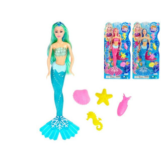 Mořská panna 36cm s doplňky