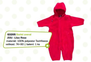 G-mini - kombinéza Doriel, RŮŽOVÁ, vel. 80