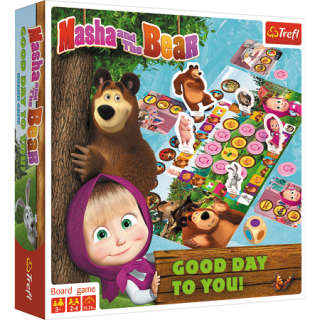 Společenská hra Máša a medvěd - Přejí hezký den