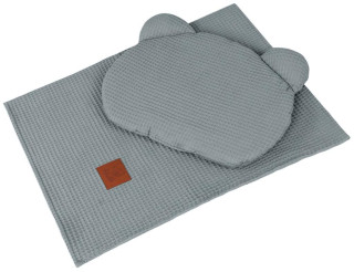 Waflová letní sada polštářku s přikrývkou Zelená Infantilo