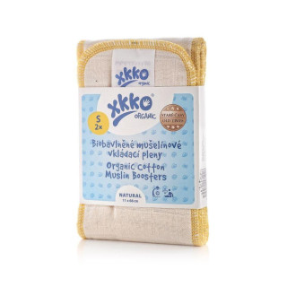 Vkládací pleny XKKO Organic Staré časy - Natural Velikost S (2ks)