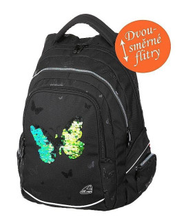 Studentský batoh FAME Sparkling Butterfly
