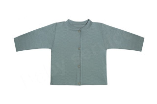 Kabátek se stojáčkem Vlnky mátová Česká výroba Babyservice