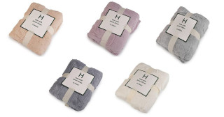 Deka plyšová, listy 150x200 cm