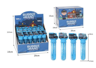 Bublifuk policejní auto 14 cm