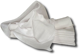 Bílé bavlněné pleny 80 x 80 cm - 10 ks