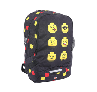 Lego Faces Black - školní batoh