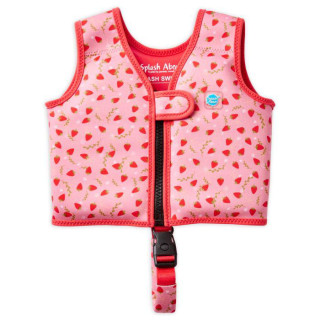 Dětská plovací vesta Go Splash s bezpečnostním páskem Strawberry Field