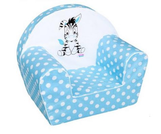 Dětské křeslo New Baby Zebra modré