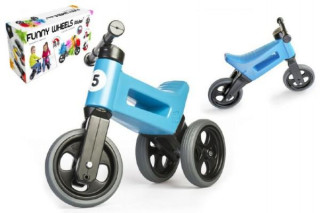 Odrážedlo FUNNY WHEELS Rider Sport modré 2v1, výška sedla 28/30 cm 