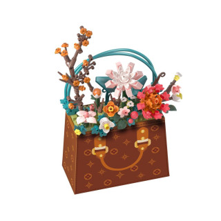 Stavebnice mini Květina v kabelce 267 ks Koco