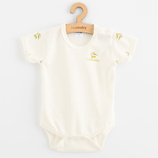 Kojenecké body s krátkým rukávem z organické bavlny Olivy New Baby