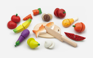 Dřevěné krájení - potraviny Viga