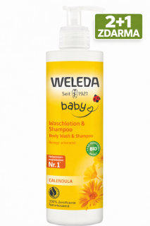 Měsíčkový mycí krém a šampón 400 ml Weleda
