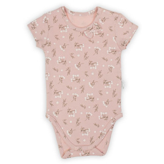 Kojenecké bavlněné body s krátkým rukávem Nicol Nela