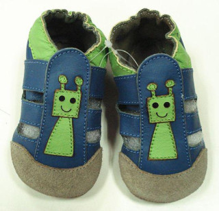 Kožené capáčky TAPTAPI 6-12 m SANDÁLKY ROBOT