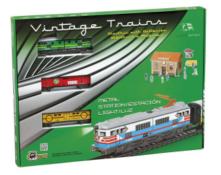 MERCHANDISES TRAIN - historický nákladní vlak se železniční stanicí