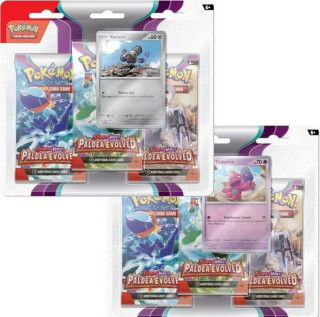 Pokémon TCG: SV02 Paldea Evolved - 3 Blister Booster