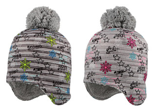 Čepice na uši s bambulí Snow RDX