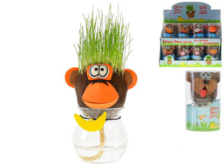 Zvířátko 7,5 cm rostoucí srst s podstavcem