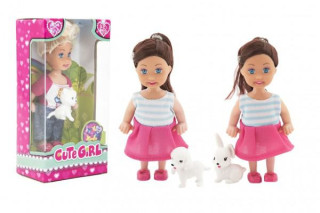 Panenka s mazlíčkem 12 cm