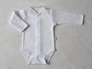 Body dlouhý rukáv rozepínací Babysevice vel. 50 - 74 Bílá