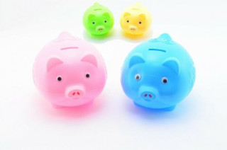 Prasátko pokladnička plast 17cm