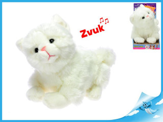 Mňoukací kočka plyšová