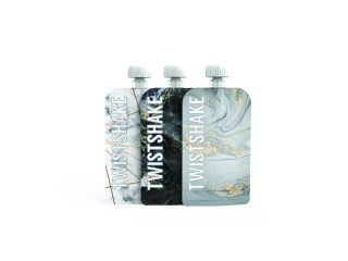 Plnitelná kapsička 3x100 ml Twistshake Mramorově šedá